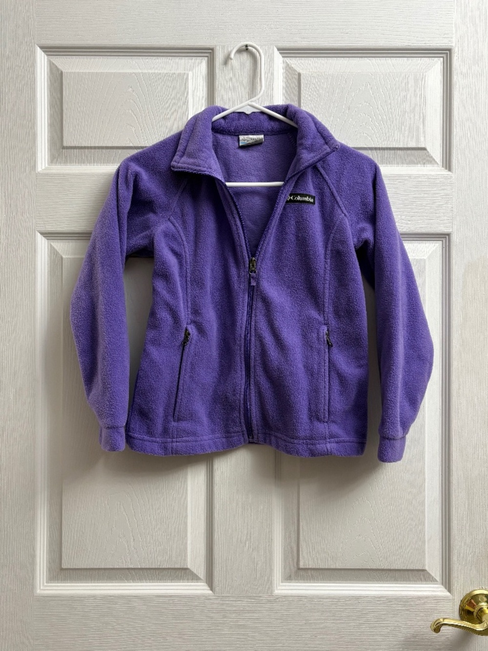 Kids Purple Columbia Fleece Full Zip Jacket